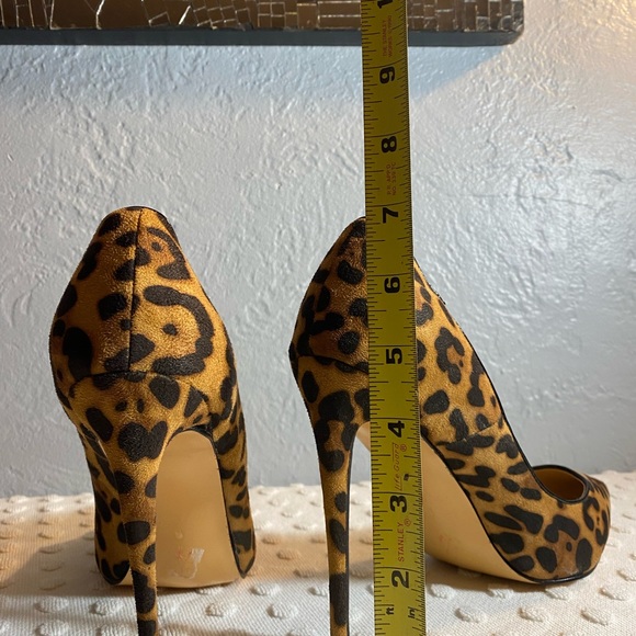FSJ Women Sexy Leopard Printed Dress Shoes Pointy Toe High Heels Stilettos Pumps - Picture 9 of 14
